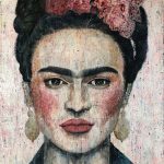 frida-kahlo-originalt-portraet-maleri-lyseroed-lyse-toner