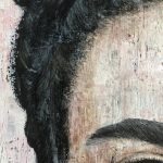 frida-kahlo-originalt-portraet-maleri-lyseroed-lyse-toner