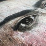 frida-kahlo-originalt-portraet-maleri-lyseroed-lyse-toner