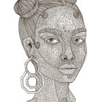 Stregtegning-paa-hvidt-papir