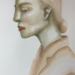 akvarel-maleri-peach-blazer-roede-laeber