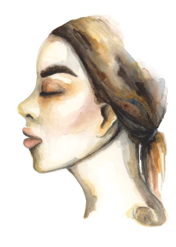 poster-watercolour-of-a-woman-in-profile