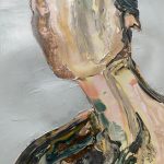 abstrakt-maleri-detaljer-af-kvinde-i-ramme