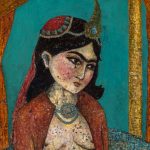 giclee-print-persian-miniature-Woman-portrait-acrylic