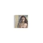 portraet-maleri-brunette-kvinde-blaa-oejne-frontal