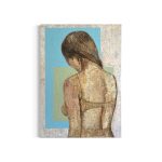 portraet-maleri-kvinde-i-undertoej-med-ryggen-til