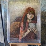 tahereh-qurrat-al-ayn-portrait-painting-wrapped-for-shipment