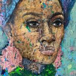 Detaljer-af-afrikansk-kvinde-farverigt-portraet-blaalige-toner