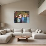 familie-portraet-af-generationer-af-kvinder-uden-ansigt-i-varme-gyldne-og-brune-toner