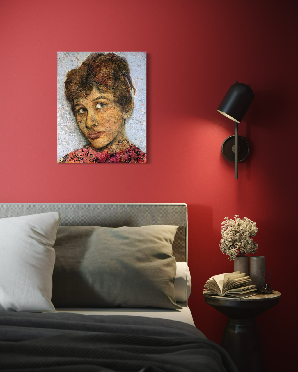 Portrætmaleri af kvinde